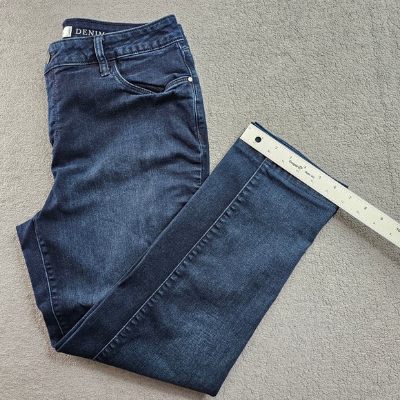 Croft & Barrow Jeans Womens 12S Blue Premium Denim Stretch Comfort Straight Leg - Picture 7 of 10